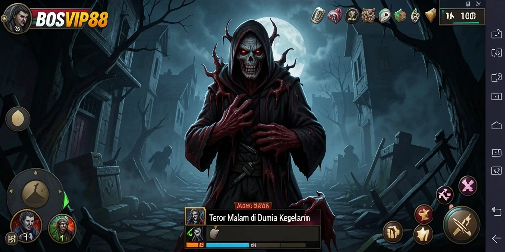 Tampilan gameplay mencekam di BOSVIP88 yang penuh dengan teror.