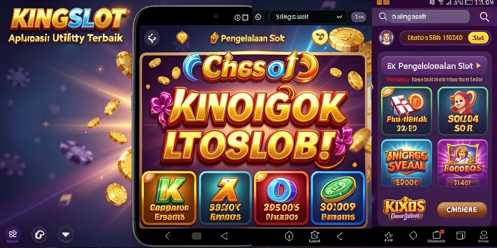 Tampilan antarmuka aplikasi KINGSLOT yang intuitif dan menarik.