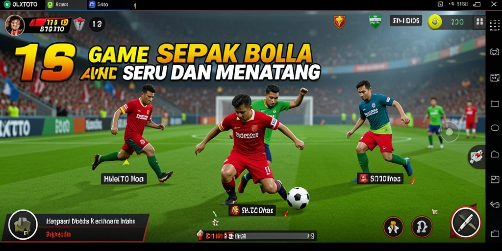 Tangkapan layar gameplay OLXTOTO yang penuh aksi sepak bola.