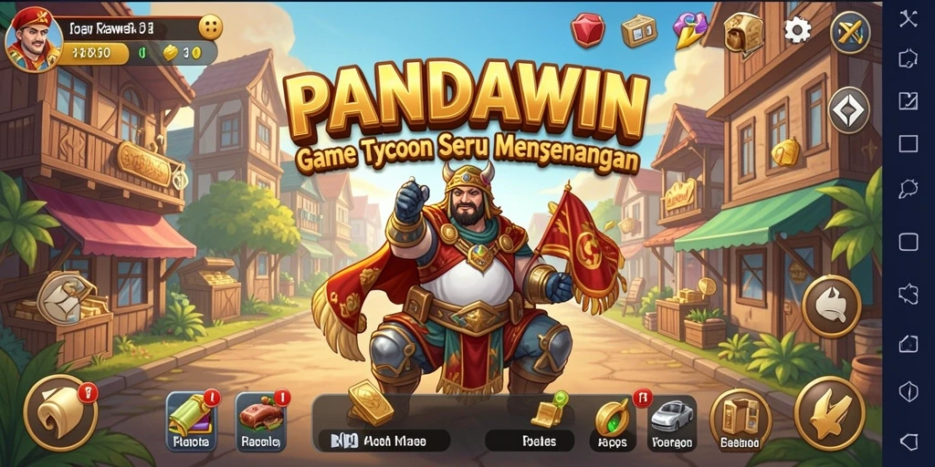 Tampilan gameplay seru dan mengasyikkan di PANDAWIN.