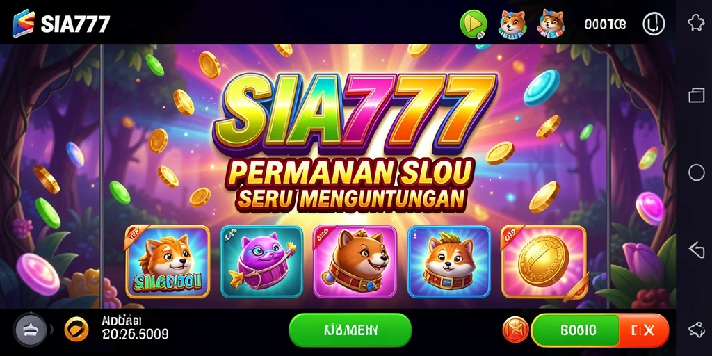 Tampilan utama gameplay SIA777 dengan fitur Slot yang menarik.